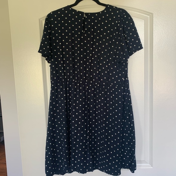 Old Navy Navy Blue Polka Dot Dress - Picture 4 of 5